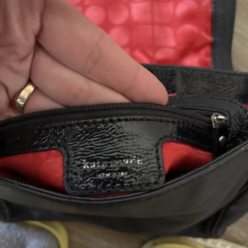 Kate Spade Black Leather Crossbody‎ Women's Bag roland park bag